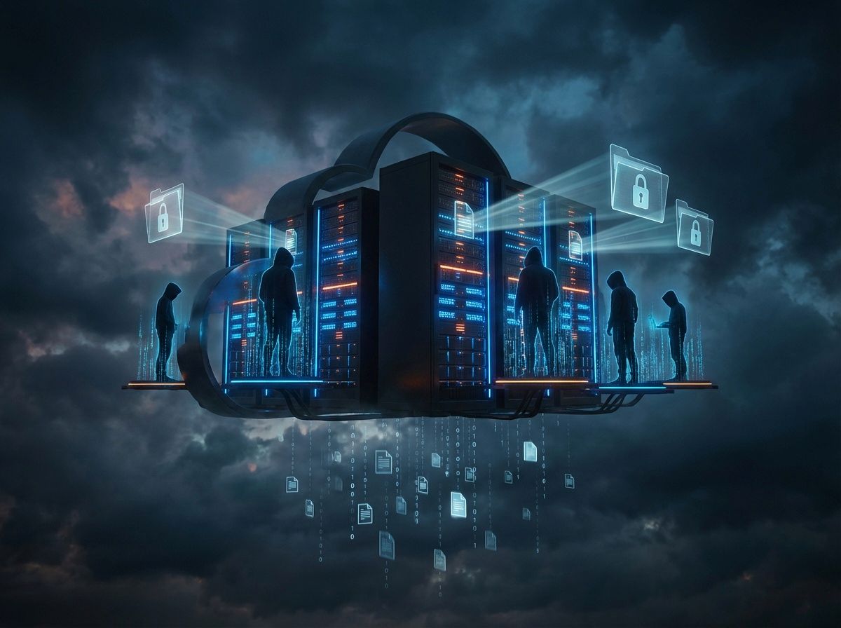 cloud storage data access risk by third parties security concept