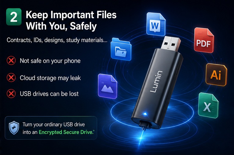 Keep Important Files With you, Safely