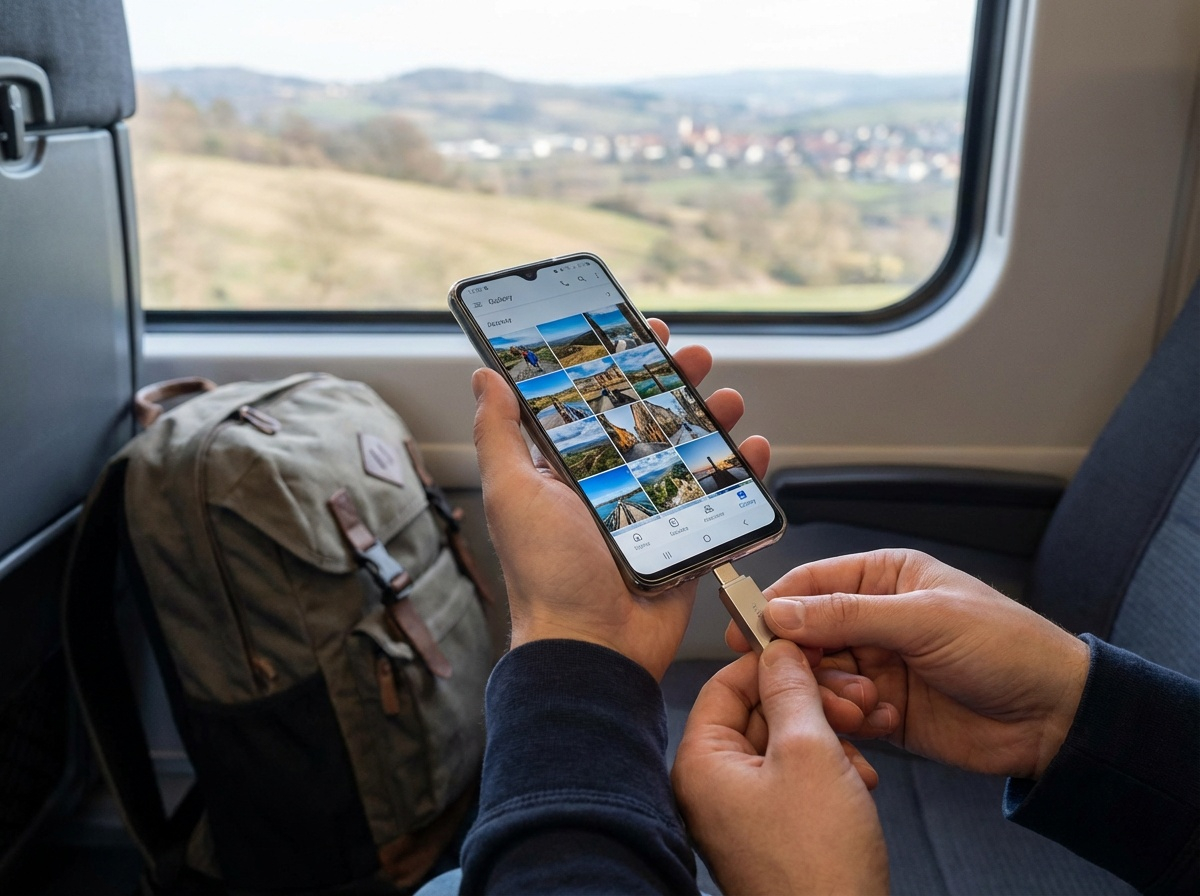 旅行中使用U盘备份照片 数据安全随身携带